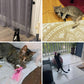 Cat Fishing Rod Toy with Suction Cup Interactive Cat Wand Teaser