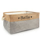 Personalized Pet Storage Basket Customizable Organizer for Dogs and Cats
