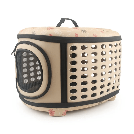 Semi-Rigid Pet Carrier Bag for Dogs and Cats Portable Travel Tote