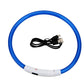 LED Dog Collar Rechargeable Safety Light Up Collar for Night Walks Visible Pet Collar