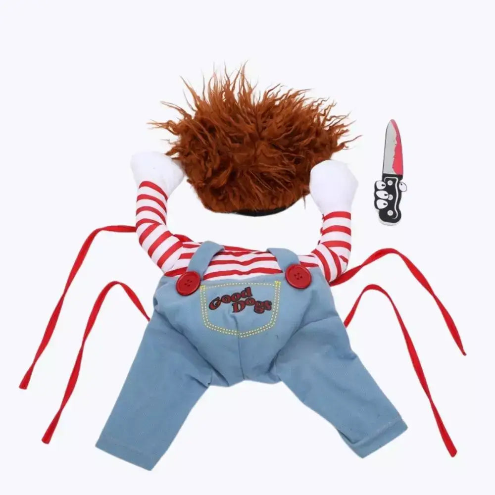 Chucky Cat Halloween Costume Kids Scary Doll Dress Up