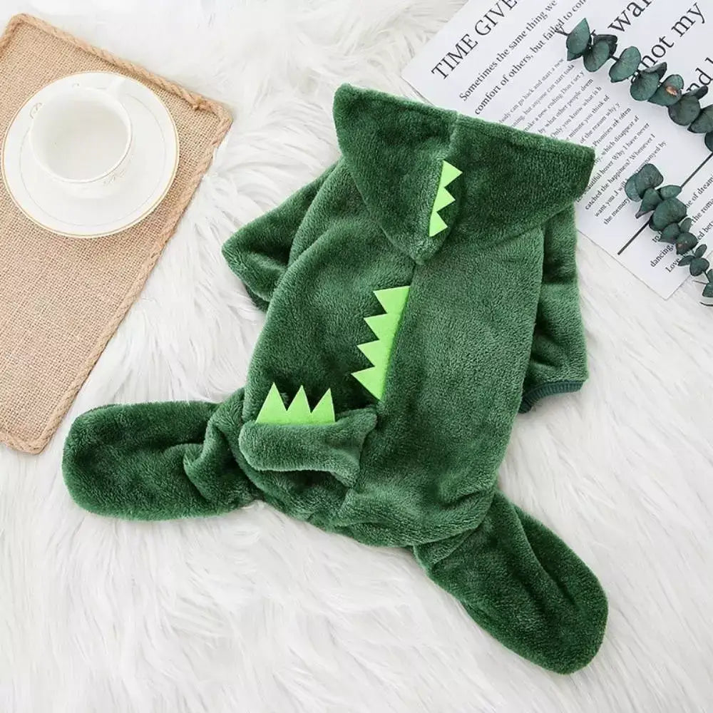 Dinosaur Hooded Cat Costume Kids Animal Pajamas