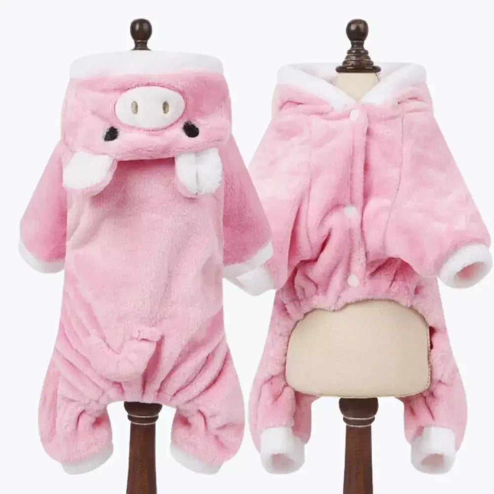Cow Print Cat Onesie Costume with Hood Animal Pajamas for Kids and Adults