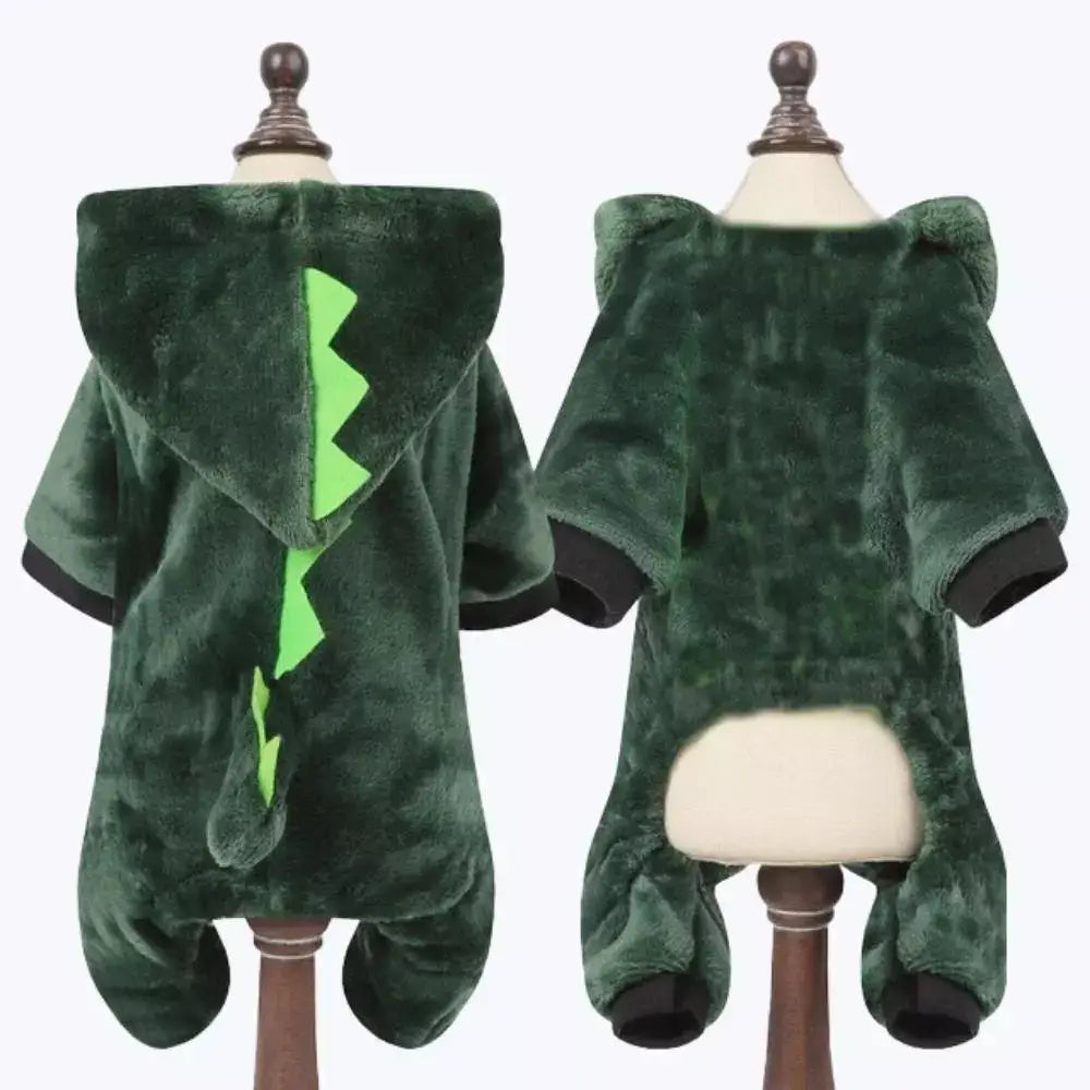 Dinosaur Hooded Cat Costume Kids Animal Pajamas