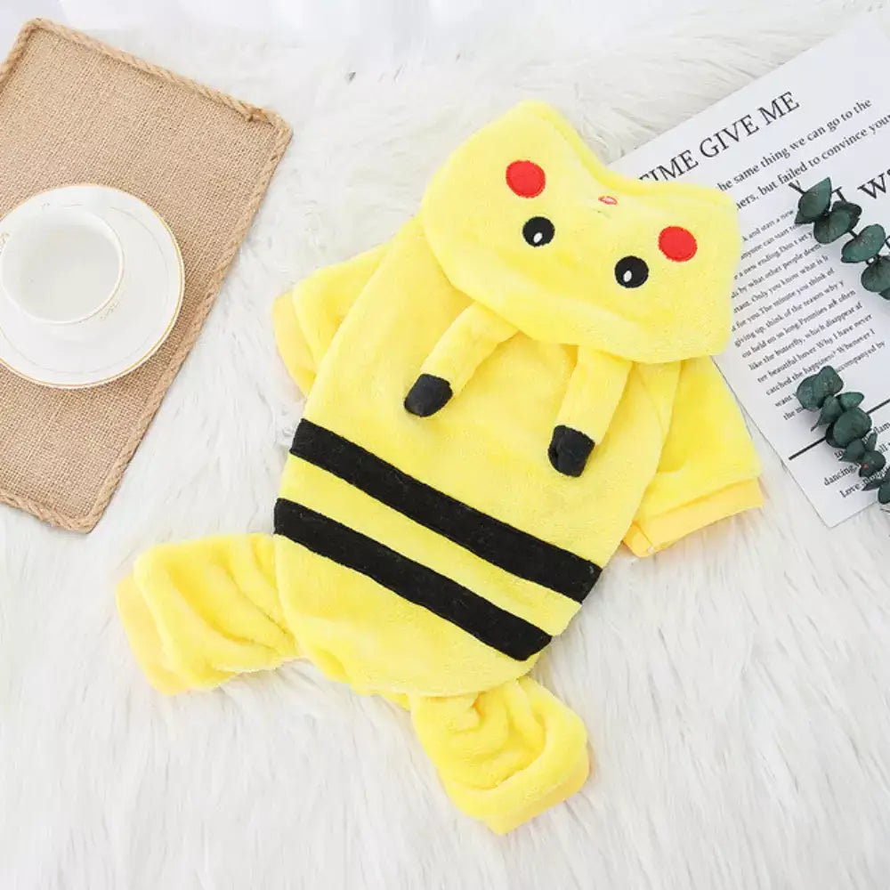 Pikachu Cat Costume Cute Pokemon Pet Outfit for Cats