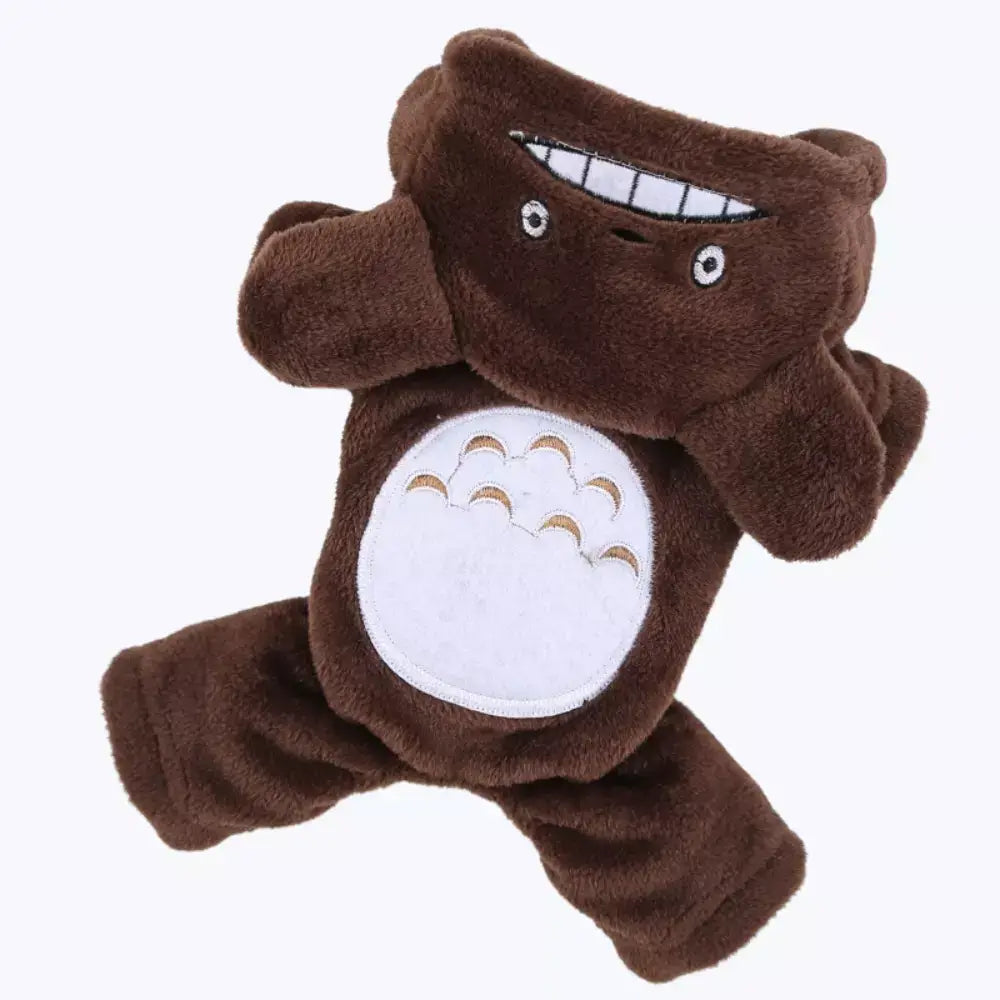 Fleece Cat Costume Cozy Pet Outfit Warm Cat Clothes