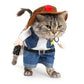 Cat Cowboy Costume pet costume western outfit for cats