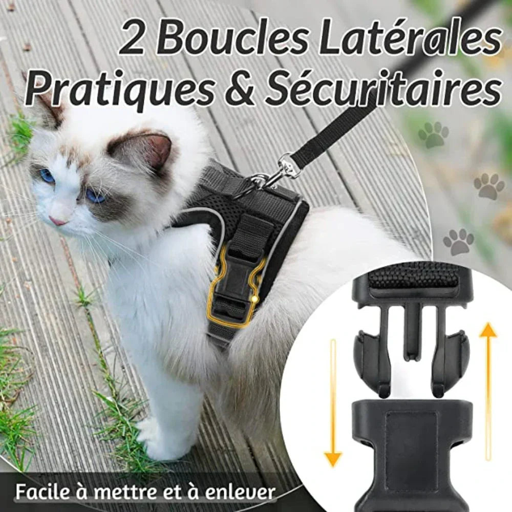 Cat Escape Proof Harness Adjustable Pet Safety Vest