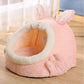 Rabbit Shaped Cat Bed Cozy Pet Sleeping Spot for Cats
