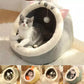 Soft Cat Bed Basket Plush Pet Sleeping Basket