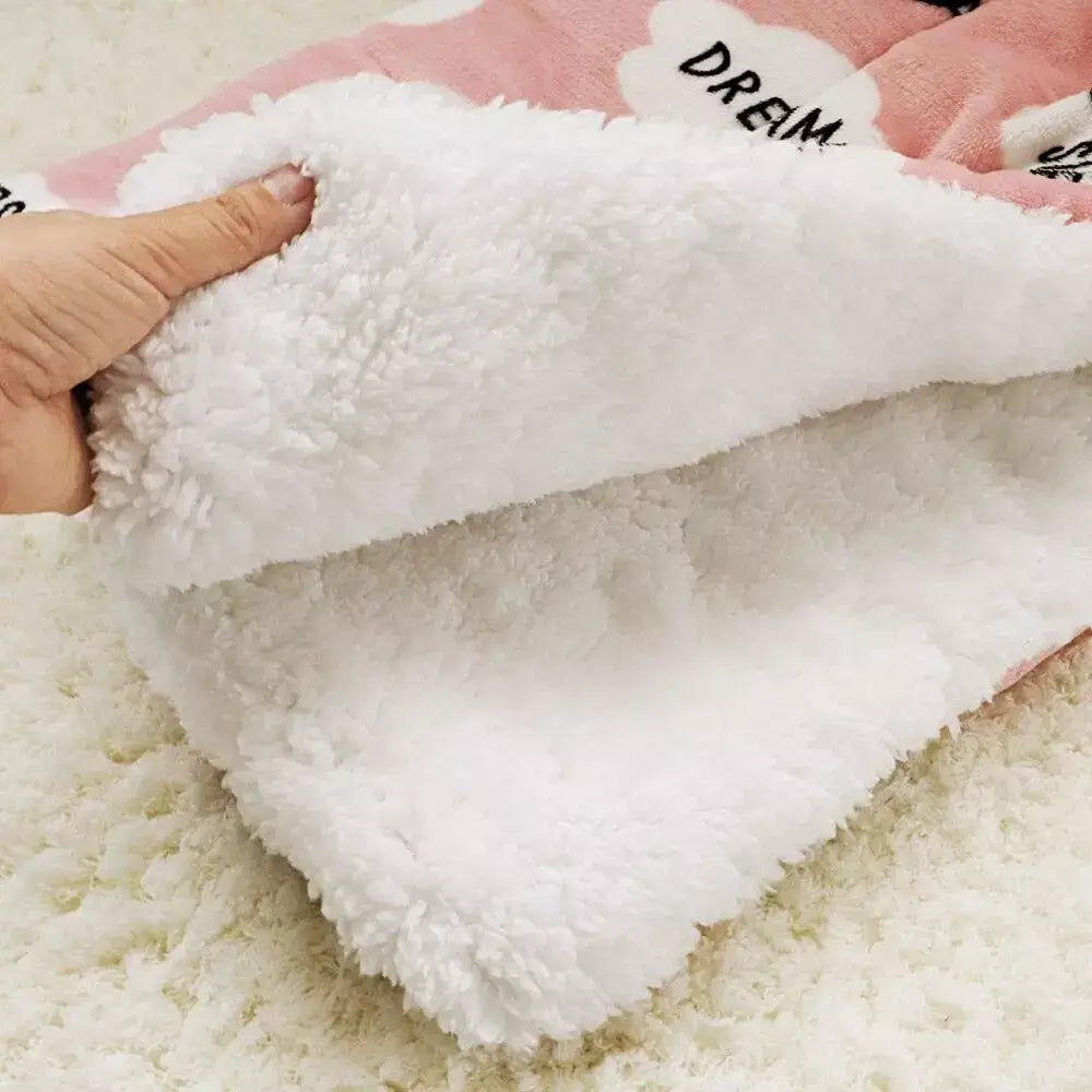 Cat Blanket Soft Cozy Pet Bed Cover