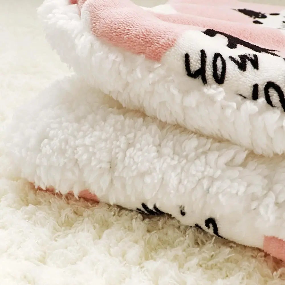 Cat Blanket Soft Cozy Pet Bed Cover