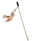 Wooden Cat Fishing Rod Toy Interactive Cat Wand Teaser