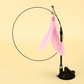 Cat Fishing Rod Toy with Suction Cup Interactive Cat Wand Teaser