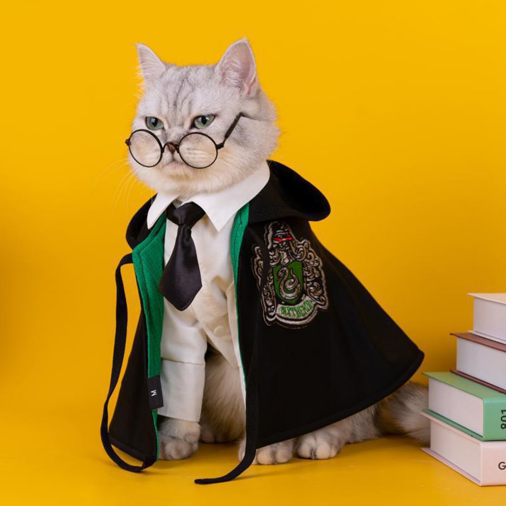 Harry Potter Cape Costume for Cats and Dogs Magical Pet Apparel