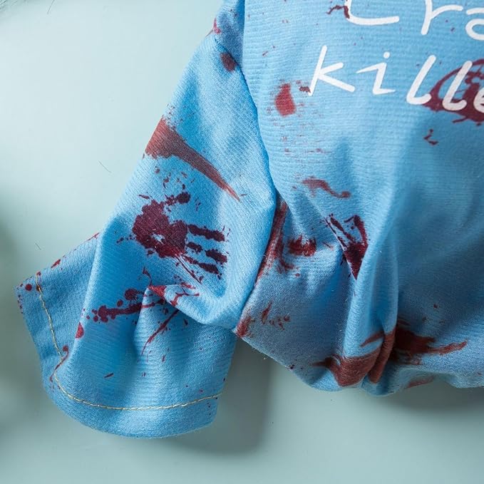 Chucky Costume for Cat and Dog Halloween Pet Outfit