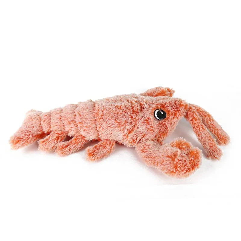 Interactive Pet Toy Crawfish Plush for Cats and Dogs