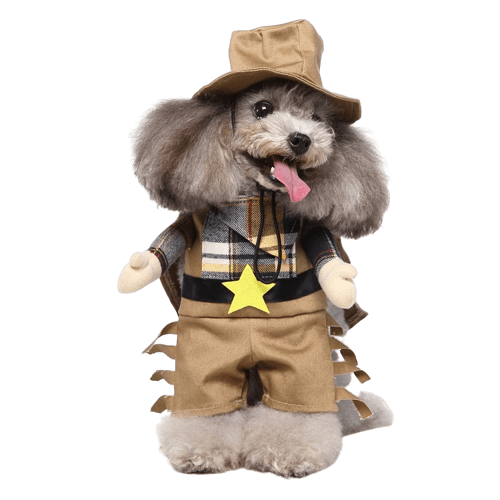 Dog and Cat Costume Cowboy Outfit Pet Western Dress Up