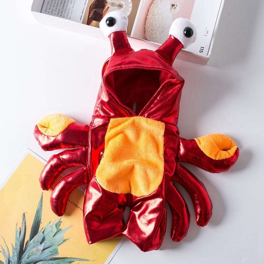 Crab Costume for Cats and Dogs Pet Halloween Outfit