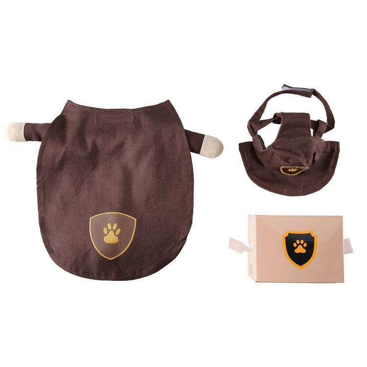 Pet Costume for Cats and Dogs - Package Delivery Courier Outfit