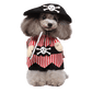 Pet Costume for Cats and Dogs Pirate Outfit