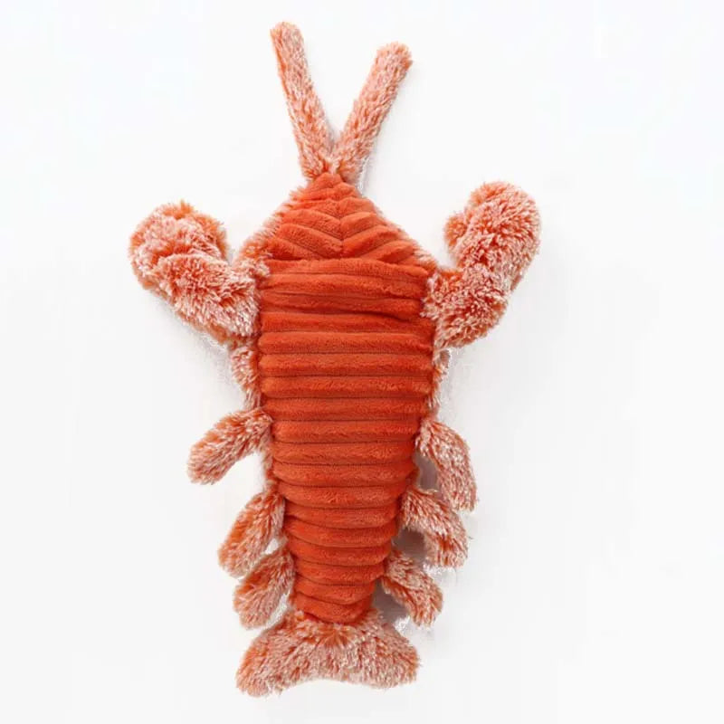 Interactive Pet Toy Crawfish Plush for Cats and Dogs
