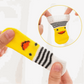 Dog Socks Yellow Striped Non Slip Paw Protectors for Pets