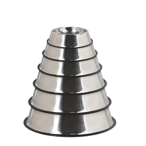 Stainless Steel Dog Bowl Pet Food Water Dish Durable Non Slip Pet Bowl