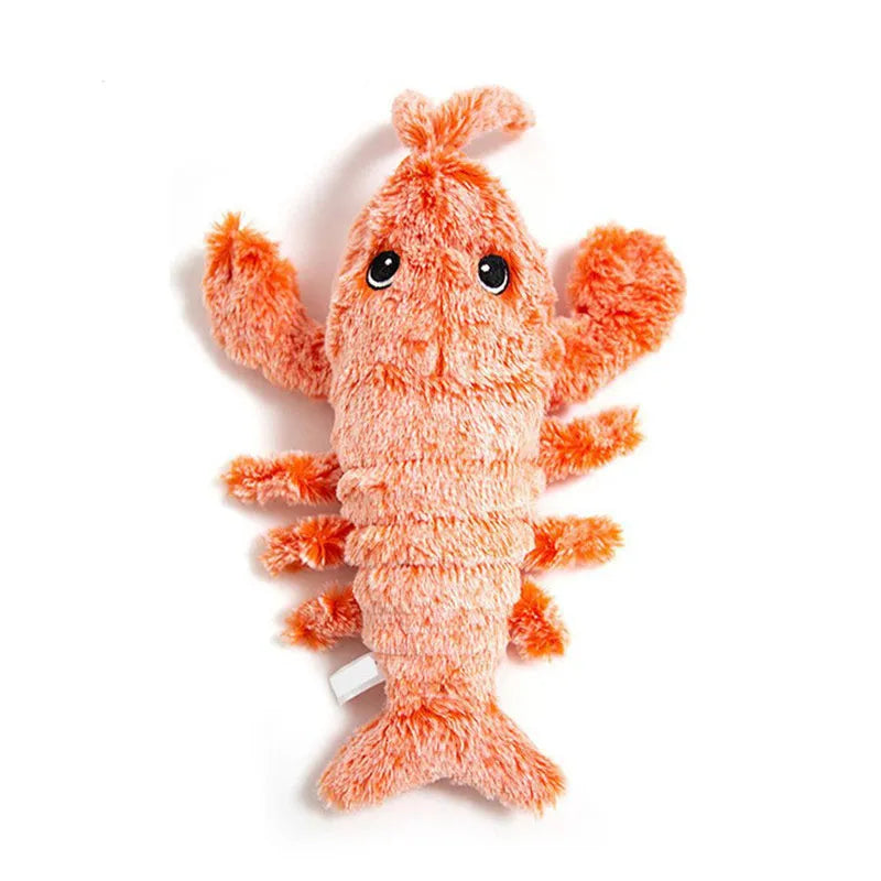 Interactive Pet Toy Crawfish Plush for Cats and Dogs
