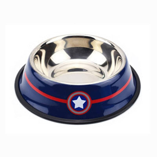 Captain America Dog Bowl Marvel Pet Food Container