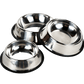 Stainless Steel Dog Bowl Pet Food Water Dish Durable Non Slip Pet Bowl