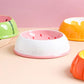 Small Ceramic Dog and Cat Bowl Fruit Edition Premium Pet Feeding Dish