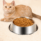 Stainless Steel Dog Bowl Pet Food Water Dish Durable Non Slip Pet Bowl