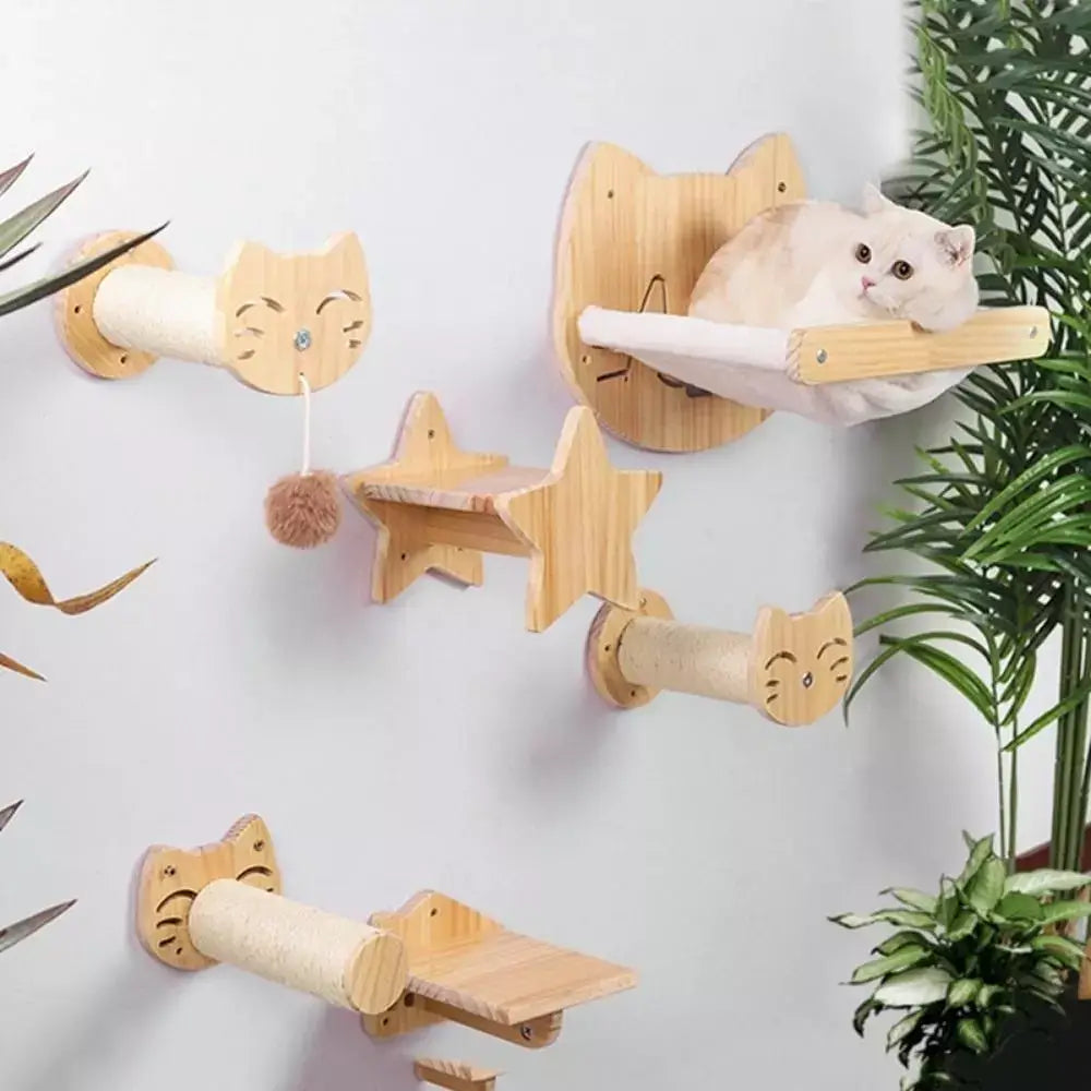 Wall Mounted Cat Hammock Comfortable Cat Resting Perch