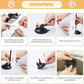 Cat Fishing Rod Toy with Suction Cup Interactive Cat Wand Teaser
