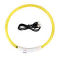 LED Dog Collar Rechargeable Safety Light Up Collar for Night Walks Visible Pet Collar