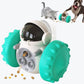 Astronaut Cat Food Dispenser Toy Interactive Treat Feeder for Cats and Dogs