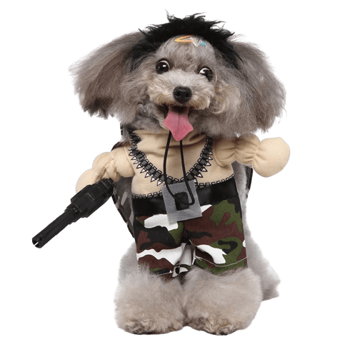 Military Costume for Cats and Dogs Pet Camouflage Outfit