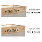 Personalized Pet Storage Basket Customizable Organizer for Dogs and Cats