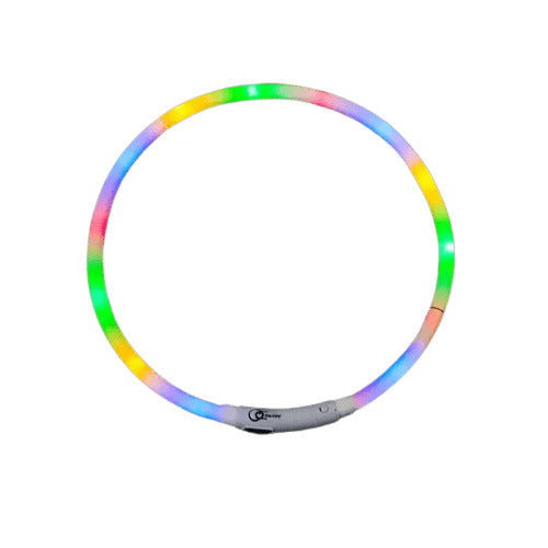 LED Dog Collar Rechargeable Safety Light Up Collar for Night Walks Visible Pet Collar