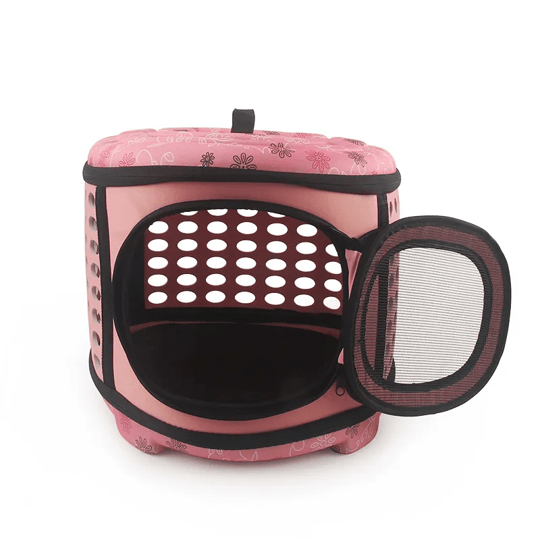 Semi-Rigid Pet Carrier Bag for Dogs and Cats Portable Travel Tote