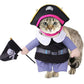 Pirate Costume for Cats and Dogs - Set of 2 Pet Outfits