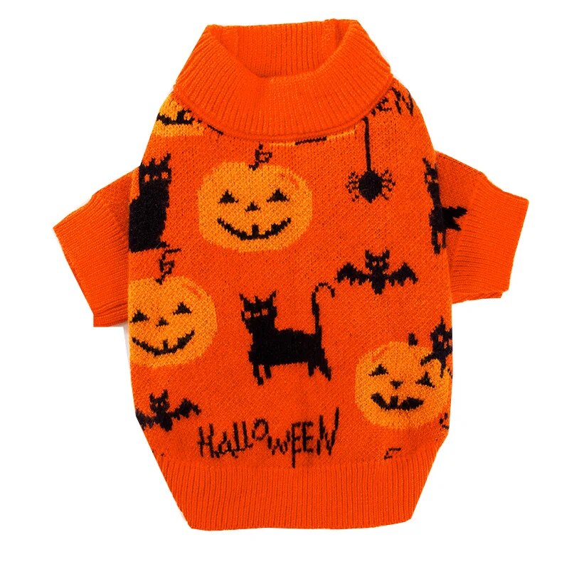 Halloween Sweater for Dogs and Cats Pet Costume Cozy Fall Apparel