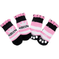 Dog Socks Queen Nonslip Pet Booties Soft Cozy Paw Protection