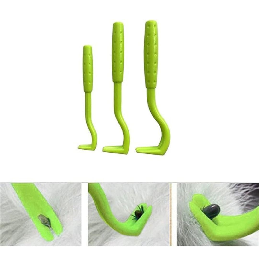 Plastic Tick Remover Tool for Dogs and Cats Pet Grooming