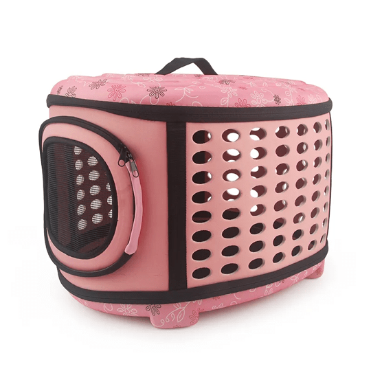Semi-Rigid Pet Carrier Bag for Dogs and Cats Portable Travel Tote