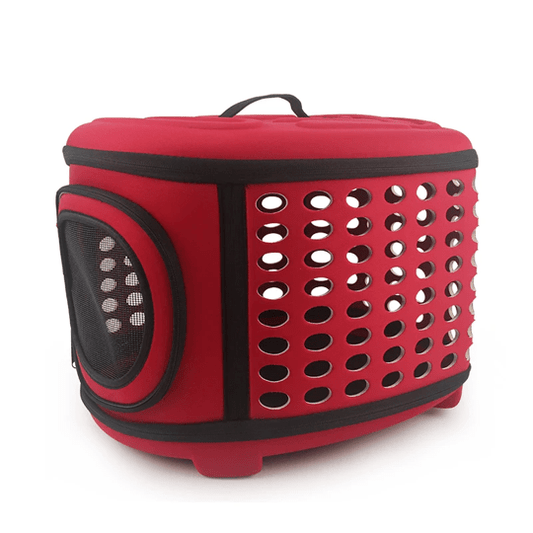 Semi-Rigid Pet Carrier Bag for Dogs and Cats Portable Travel Tote