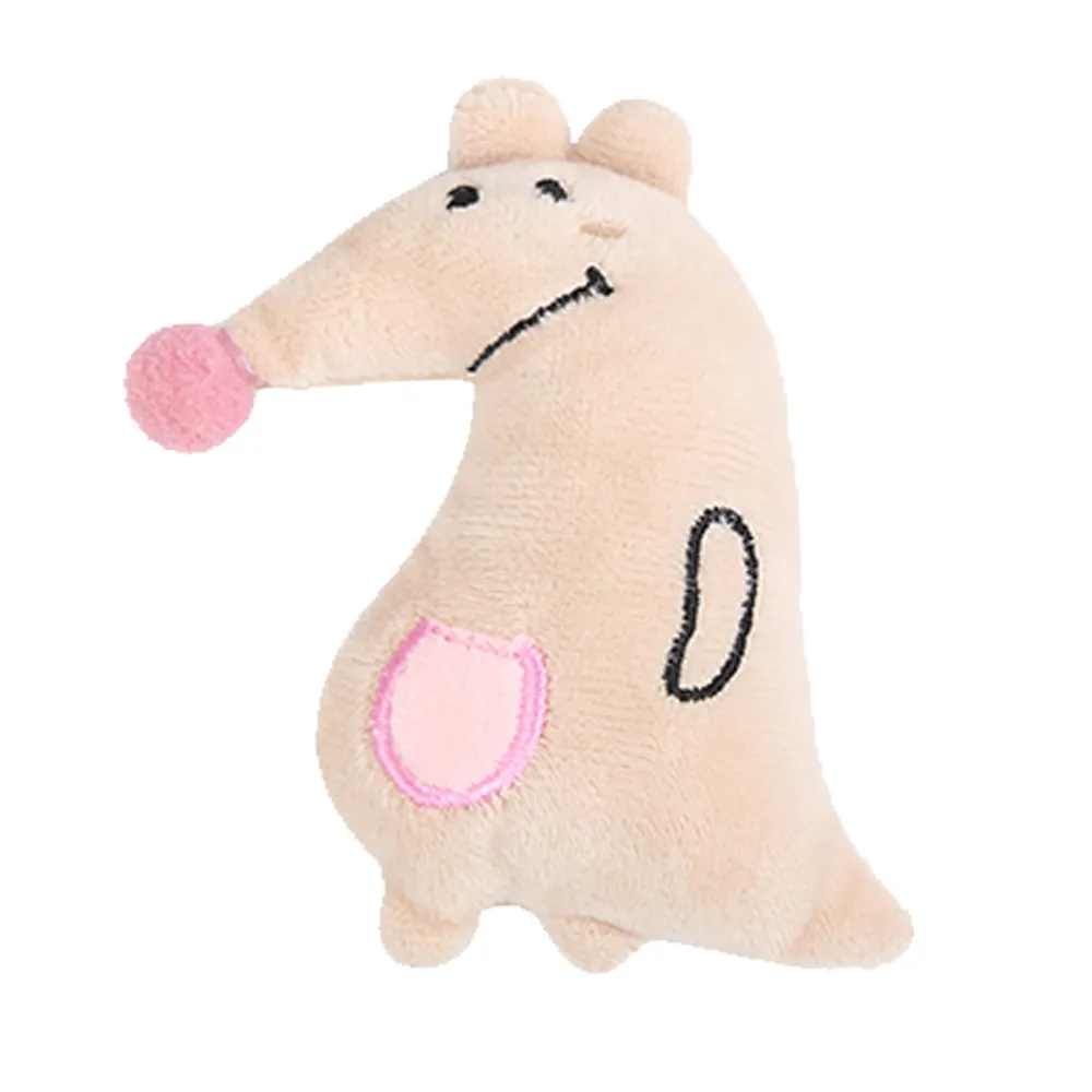 Mini Plush Cat Toys Soft Interactive Pet Stuffed Animals