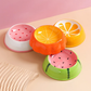 Small Ceramic Dog and Cat Bowl Fruit Edition Premium Pet Feeding Dish